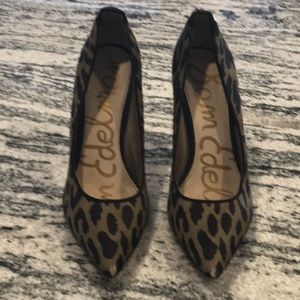 Sam Edelman animal print heels